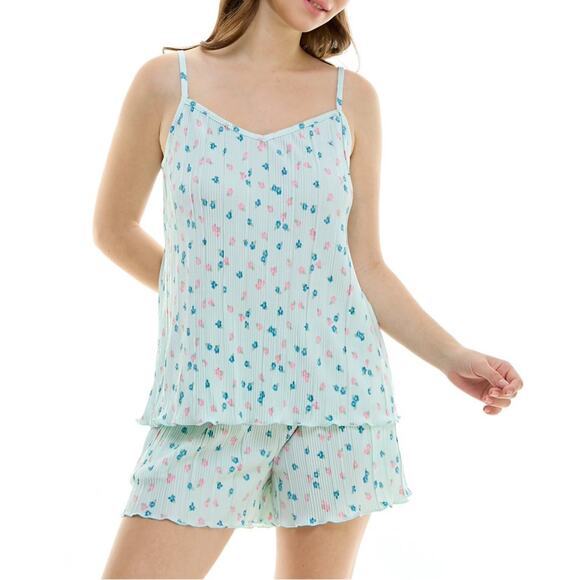 Roudelain Other - Brand New Roudelain Women's Size Medium Blue Petal 2 Piece Pajama Set Sleepwear